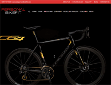 Tablet Screenshot of personalbikefit.com
